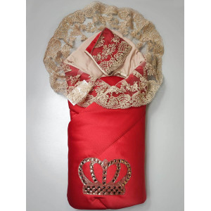 Конверт на выписку Тафта красный