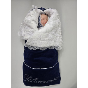 Конверт на выписку Трюфель синий