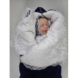 Конверт на выписку Трюфель синий