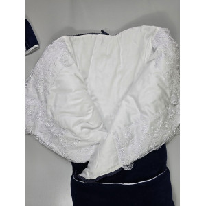 Конверт на выписку Трюфель синий