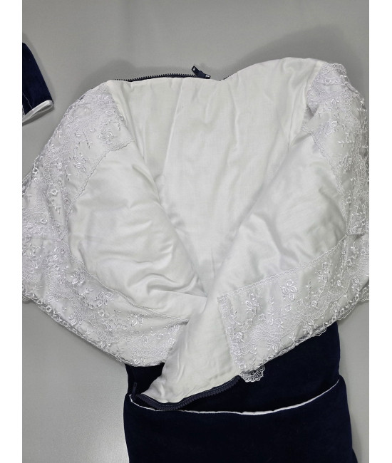 Конверт на выписку Трюфель синий