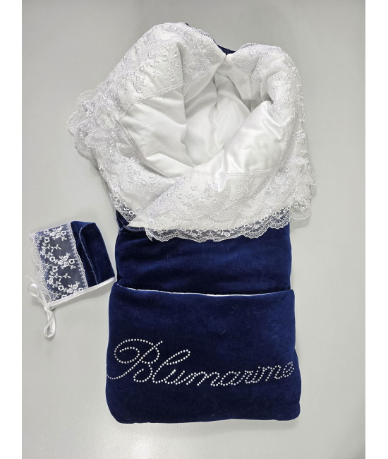 Конверт на выписку Трюфель синий