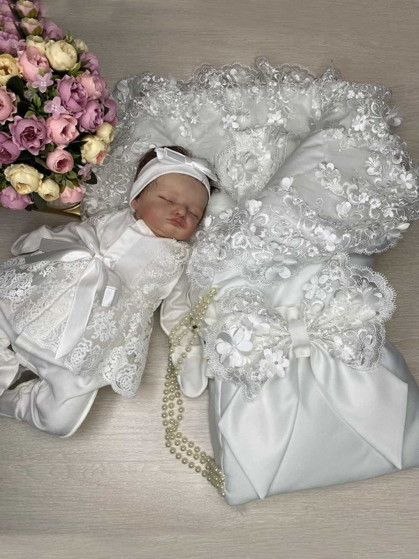 Комплект Великолепная роскошь-Кокетка молочный