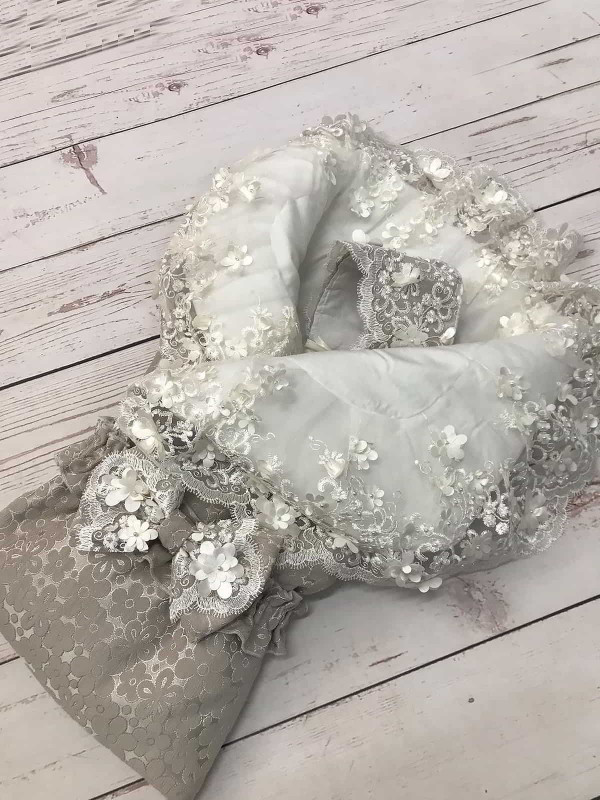 Конверт Великолепная Роскошь жаккард серый