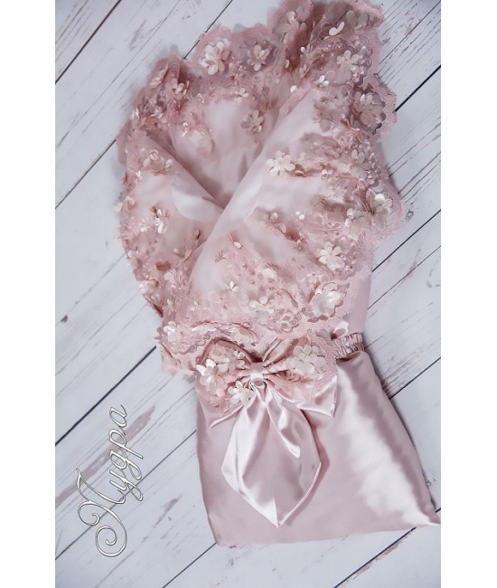 Конверт на выписку Великолепная роскошь атлас пудра