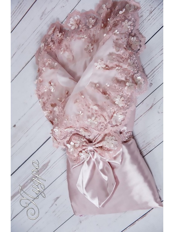 Конверт Великолепная роскошь атлас пудра