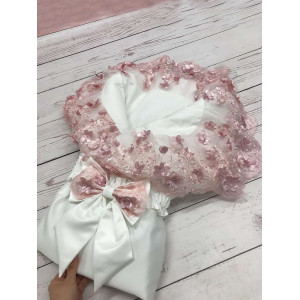 Конверт на выписку Великолепная роскошь молочный-пудра