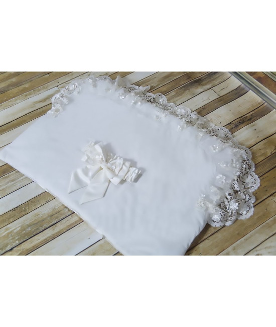 Комплект на выписку Великолепная роскошь-Эльза молочный