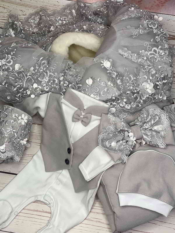 Комплект Великолепная роскошь-Джентльмен серый