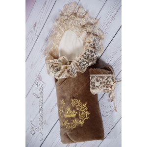 Конверт на выписку Великолепный век коричневый