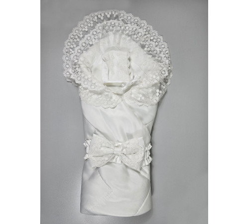 Летний конверт на выписку Зефирка молочный