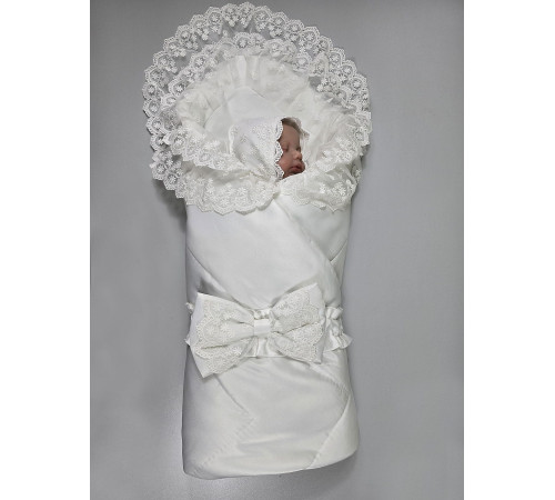 Летний конверт на выписку Зефирка молочный