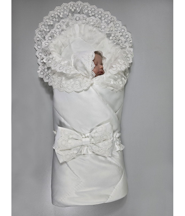 Летний конверт Зефирка молочный