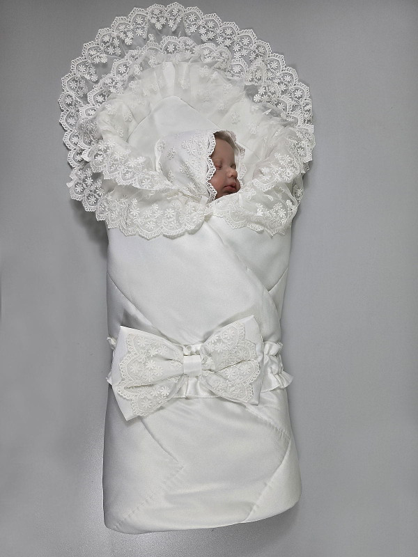 Летний конверт Зефирка молочный