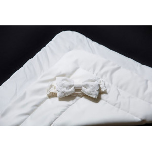 Летний конверт на выписку Зефирка молочный