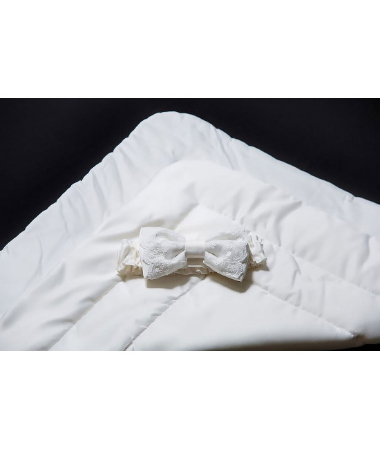 Летний конверт на выписку Зефирка молочный