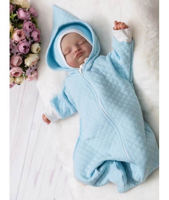 Комбинезон для новорожденных Малютка голубой