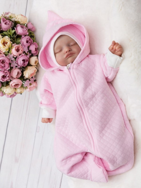 Комбинезон для новорожденных Малютка розовый