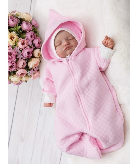 Комбинезон для новорожденных Малютка розовый