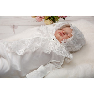 Нарядный комплект Жабо молочный