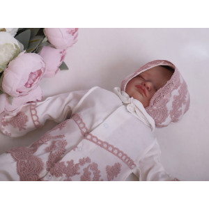 Нарядный комплект Луиза пудра