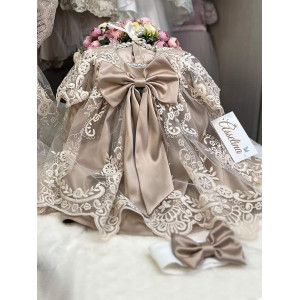 Платье с повязкой Азалия какао