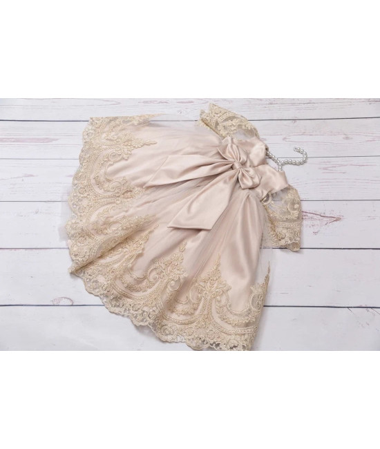 Платье для новорожденных Бель какао