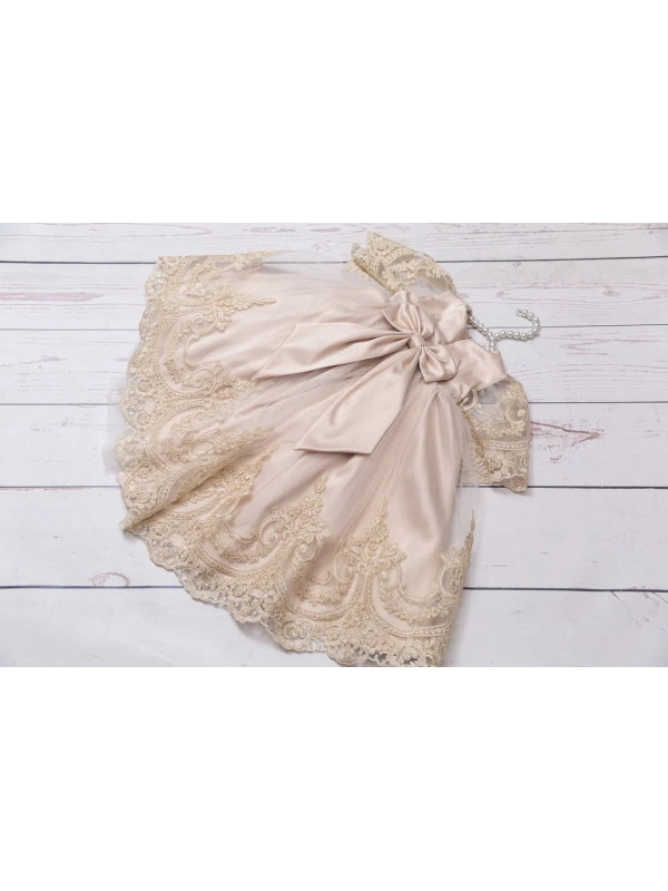 Платье для новорожденных Бель какао