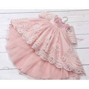 Платье для новорожденных Бель пудра