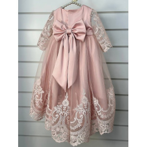 Платье для новорожденных Бель пудра