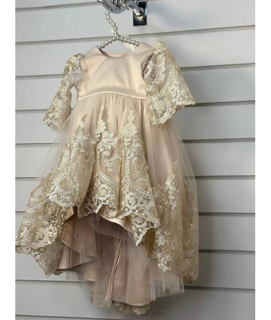 Платье для новорожденных Бель какао