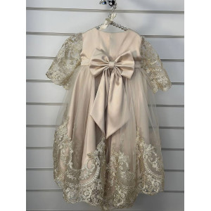 Платье для новорожденных Бель какао