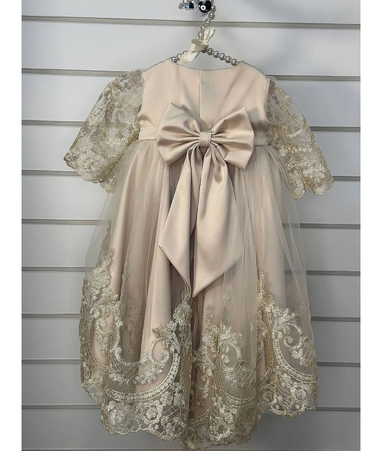 Платье для новорожденных Бель какао