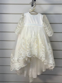 Платье для новорожденных Бель молочное