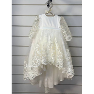 Платье для новорожденных Бель молочное