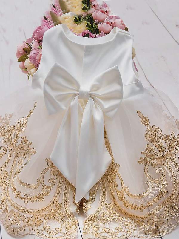 Платье с повязкой и комбинезоном Ангелина молочное-какао