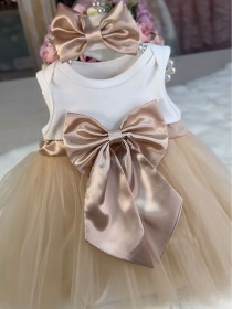 Боди-платье для новорожденных Пачка какао