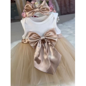 Боди-платье для новорожденных Вендси какао