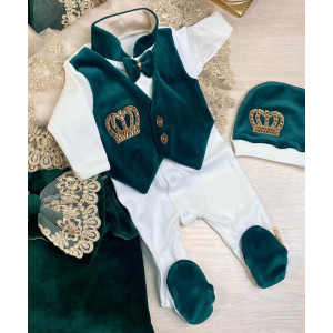 Комплект на выписку Корона изумруд