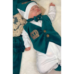 Комплект на выписку Корона изумруд