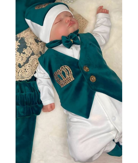 Комплект на выписку Корона изумруд