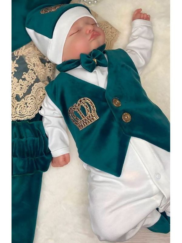 Комплект на выписку Корона изумруд