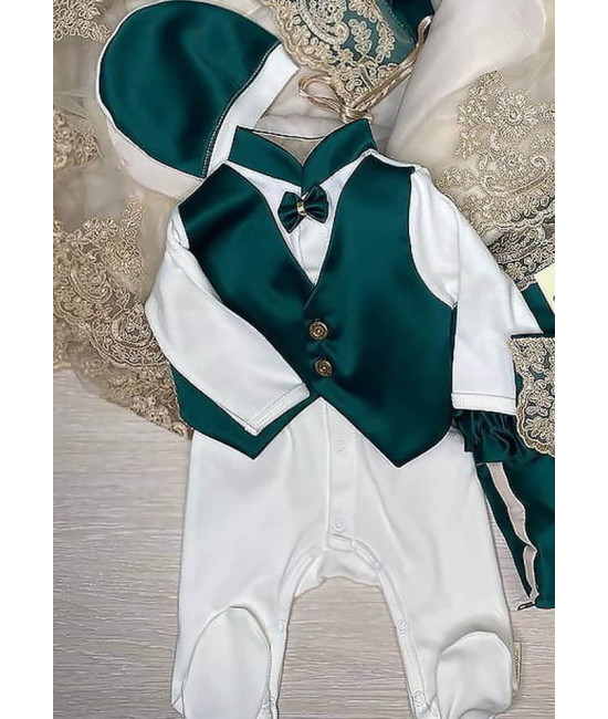 Комплект на выписку Джентльмен изумрудный