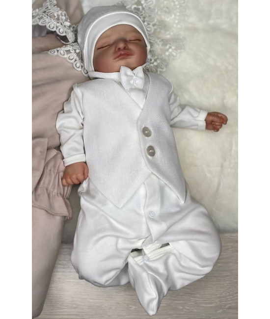 Комплект Asselina Джентльмен молочный рогожка