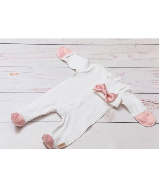 Платье для новорожденных Эльза пудра