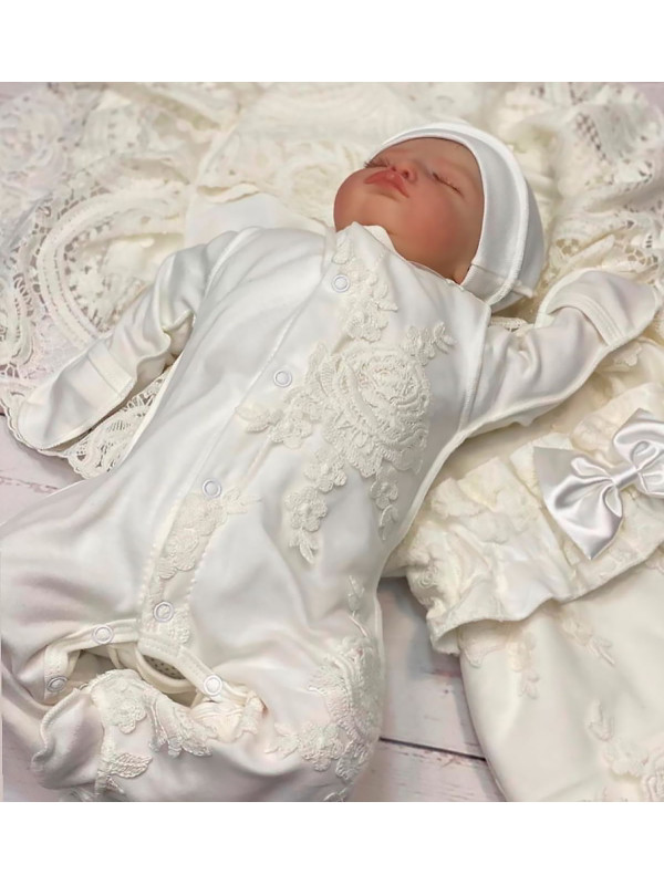 Комбинезон с шапочкой Фея молочный