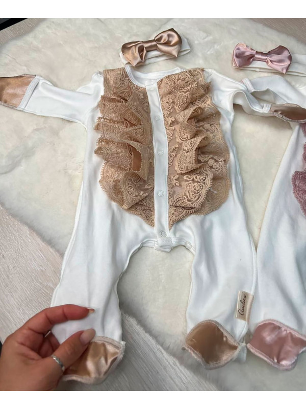 Комбинезон с повязочкой Изабелла какао