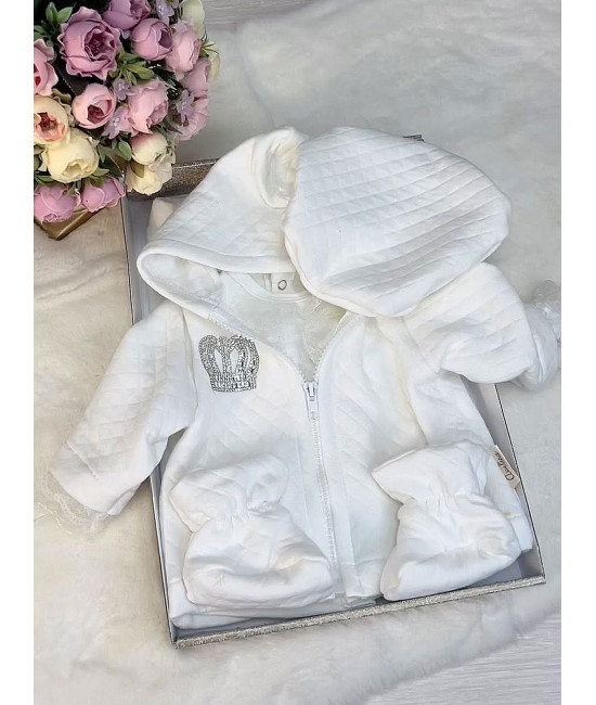 Велюровый комплект Капитоша молочный