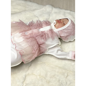 Нарядный комплект Карамелька пудра