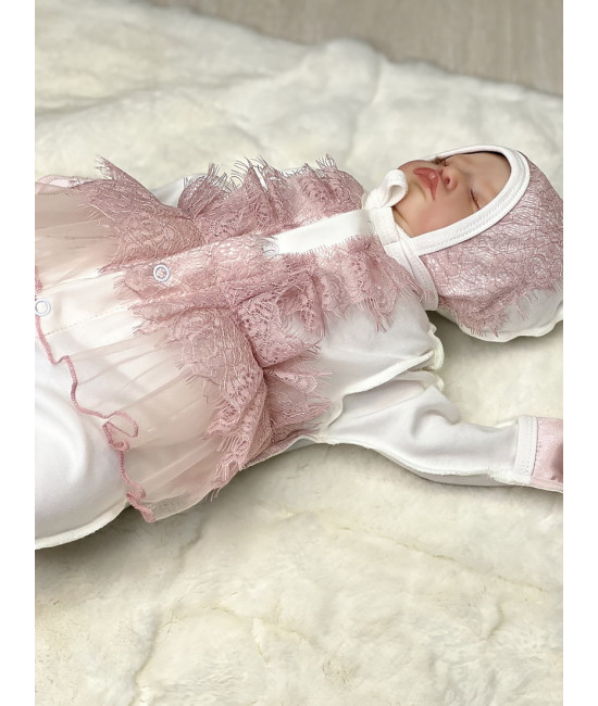 Нарядный комплект Карамелька пудра